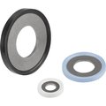 Kipp Seal And Shim Washer Hygienic Usit®, D=16, 2 Stainless Steel 1.4404, Comp:70 Epdm 291, Comp:Black K1326.161